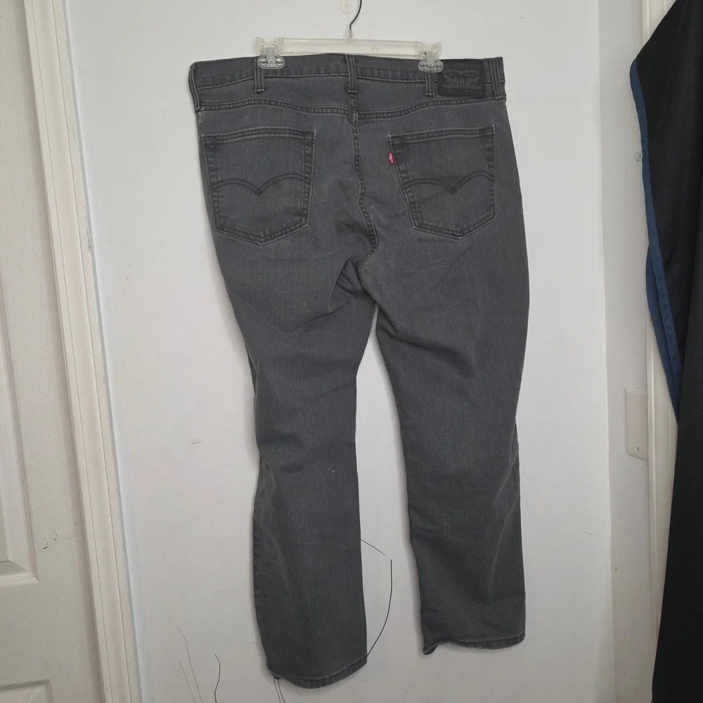 Levi's 541 Athletic Taper Gray Jeans Mens 40x30 Charcoal Denim Pants